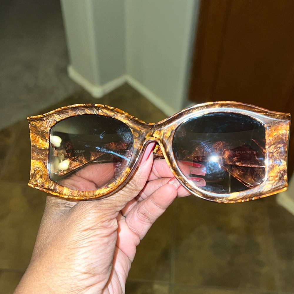 Loewe tortoise sunglasses.